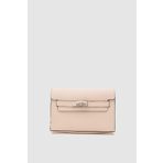 Shule Bags Kelly Kilitli Krem Clutch Bag