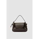 Shule Bags Lover Oval Çapraz Çanta Kahve