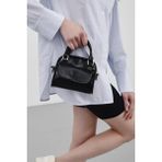 Shule Bags Nala Mini Retro El ve Çapraz Çanta Siyah
