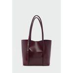 Shule Bags Pebbled Omuz Çantası Bordo