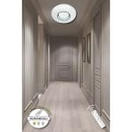 Shule3 (30CM) Kumandalı 3 Renk Modern Plafonyer LED Avize - Çok Renkli