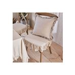shules collection EL YAPIMI BULDAN YIKANMIS KETEN 4 TARAFI FIRFIRLI SANDALYE MİNDERİ
