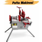Shun Elektrikli 220 Volt Diş Açma Pafta Makinesi 1000 W Tezgah Tipli 2" Taraklı Bıçaklı Boru Paftası - Kırmızı
