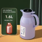 Shun Ev Ofis Kahve Şişeleri Su Isıtıcı Şişeler Yurt Dışından 1,5 lt Mor Cam Gömlekler Termos Su Isıtıcı Termos