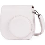 Shun Fujifilm Instax Mini 11 Için Kamera Kılıfı Cep Omuz Askısı ile Pu Deri Çanta (Yurt Dışından) - Beyaz