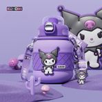 Shun Shop Sanrio Termos Saman Yağ Pot Göbek Sevimli Karikatür Çift Içme Kupası Yurt Dışından 0,63 lt Mor Termos