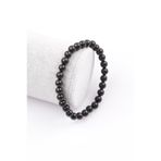 Shungite Doğal Taş Bileklik 6 mm Küre Kesim
