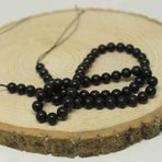 Shungite (Şungit) Taşı YARIM Dizi 6mm (18cm uzunluğundadır)