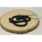 Shungite (Şungit) Taşı YARIM Dizi 8mm (18cm uzunluğundadır)
