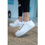 Shupe Kadın Beyaz Siyah Renkli Model Sneaker Spor Ayakkabı