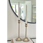 Shura Homeware 2'li Rustik Şamdan Metal Eskitme Gümüş Kaplama Şamdan & Mumluk