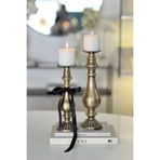 Shura Homeware 2'li Senorito Antik Detaylı Dekoratif Mumluk – Gösterişli Metal Tasarım