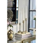 Shura Homeware 3'lü Metal Antik Şamdan Eskitme Modern ve Vintage Traz Dekoratif Mumluk