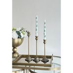 Shura Homeware 3'lü Rustik Şamdan Metal Eskitme Kaplama Şamdan Ev Dekorasyonu