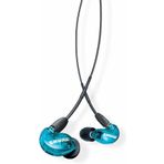 Shure SE215 Profesyonel Ses Yalıtımlı Kulak İçi Kulaklık, 37 dB Ses, Çıkarılabilir Kablolu, Bass, Mavi TEŞHİR