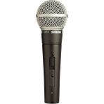 Shure SM58SE Gümüş - Siyah El Mikrofonu Dinamik Vokal Özellikleri ile Kablolu Bağlantı