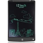 Shuzi 12 Inc Büyük Boy Dijital LCD Ekran Kalemli Çocuk Yazı Çizim Eğitici Tablet - Siyah