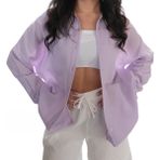 Si & Su Si&su Müslin Kumaş Kadın Rahat Kesim, Oversize, Salaş Gömlek - Lila - XL