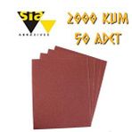 Sia 1913 Su Zımparası 2000 Kum - 50 Adet Kırmızı