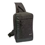 SİA ÇANTA BodyBag Büyük Boy USB Çıkışlı Özel Askılı & Sağ ve Sol Yön Degiştirme Özel Dokuma Kumaş Uniseks SİYAH STANDART