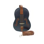 Sia Çanta Gitarlı Çocuk Çantası Çapraz , El Tutma , Sırt Askılı Kız Çocuk Çantası - Siyah - Taba - STANDART