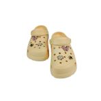 SİA ÇANTA TAŞLI SÜSLÜ KELEBEKLİ HAFİF RAHAT KAYMAZ TABAN SANDALET CROCS TERLİK SARI 40 NUMARA