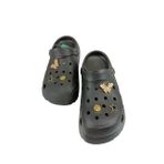 SİA ÇANTA TAŞLI SÜSLÜ KELEBEKLİ HAFİF RAHAT KAYMAZ TABAN SANDALET CROCS TERLİK SİYAH 39 NUMARA
