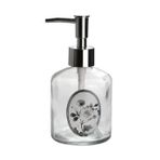 Sia Gül Desen 300 ml 7,6x15,5 cm Cam Sıvı Sabunluk