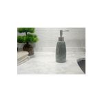 Sia MERMER DESENLİ GRİ SIVI SABUNLUK 8X8X17CM 300ML BANYO SETİ