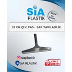 Sia Plastik 33 cm Cam Çek Pas 4'lü Set, Takılabilir, Dayanıklı ve Şık Tasarım