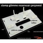 SİAMP GÖMME REZERVUAR BUTON ÇERÇEVESİ BÜYÜK BOY İÇ TAKIM BASMA DÜĞME ÇERÇEVE