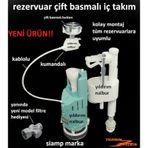 Siamp Klozet Rezervuar Çift Basmalı İç Takım Yeni Tasarım Filtre
