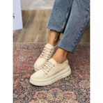 Siba Shoes Nava Kalın Taban Bej Kadın Spor Ayakkabı