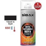 Sibax 650 Derece Siyah Isıya Dayanıklı Sprey Boya 400 ml