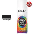 Sibax Akrilik Sprey Boya 400 ml - METALİK SİYAH