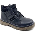 Sibel Bebe Deri Unisex Kısa Çocuk BOT-004 - Siyah