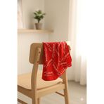 Sibel Günay Butik Atatürk İmzalı Kırmızı Fular / Bandana | Küçük İmza | Unisex | 52*53 cm