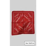 Sibel Günay Butik Atatürk İmzalı Kırmızı Fular | Bandana | Unisex