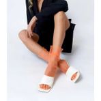 Sibel Kaplan Salsa Abiye Tül Çorap Soket Tül Çorap - Neon Turuncu - Standart