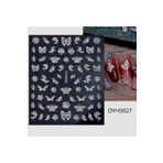 Sibelon 3d Kabartmalı Tırnak Sticker Kendinden Yapışkanlı Tırnak Dövmesi Takma Tırnak Süsleme