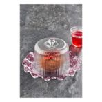 Sibelora Home Akrilik Barok Mürdüm Renk Kek Fanus &amp; Kek Saklama Kabı &amp; Şık Sunum Organizeri 26 cm