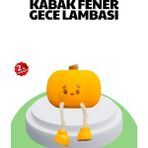 Sibelora Home Şarjlı Pumpkin LED Masa Lambası Zamanlayıcılı Dokunmatik