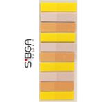 Sibga Tasarım Şeffaf Sarı Turuncu Postit Post-It Post It. Kitap Ayracı Ayraç Plastik Postit Sticker Not Kağıdı 200 Yaprak