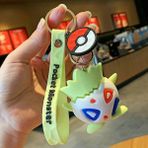 Sıcak Satış Pvc Orijinal Pikachu Eevee Psyduck Gengar Squirtle Pokémon Yaratıcı Sevimli Karikatür Anime Çanta Araba Kolye Anahtarlık Oyuncaklar (Yurt Dışından) - Multicolor
