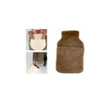 SICAK SU TORBASI CEPLİ KAHVERENGİ PELUŞ TERMOFOR 32,5x17,5cm 1500 ML