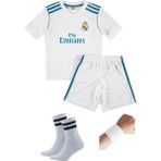 Sidas Cristiano Ronaldo 2018 Beyaz Çocuk Forma Takımı 4'lü Set Çorap+Bileklik Hediyeli - 12 - 13 Yaş