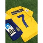 Sidas Cristiano Ronaldo Al-Nassr Iç Saha Yeni Sezon Çocuk Forma T-Shrt Takımı Çorap+Bileklik Hediyeli - Sarı - 13 - 14 Yaş