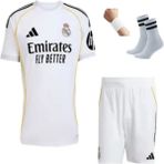 Sidas Real Madrid Arda Güler 25/26 Sezon Çocuk Forma Takımı 4 Parça Forma Şort Çorap Bileklik Hediye - Beyaz - 13 - 14 Yaş