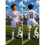 Sidas Real.madrid.mbappe 10 Numara 25/26 Yeni Sezon Çocuk Forma Takımı - 5 - 6 Yaş - Beyaz