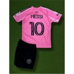 Sidas Yeni Sezon Inter Miami Pembe Messi Çocuk Forma Takımı 4'lü Set Çorap+Bileklik Hediye - 12 - 13 Yaş